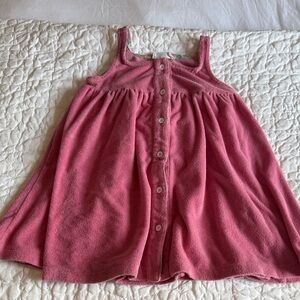 Minnow Pink Button-Down Cover Up Dress